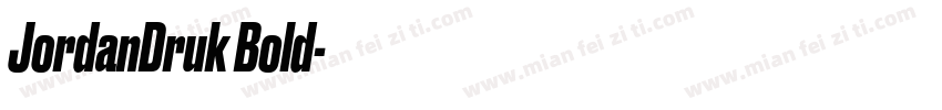 JordanDruk Bold字体转换